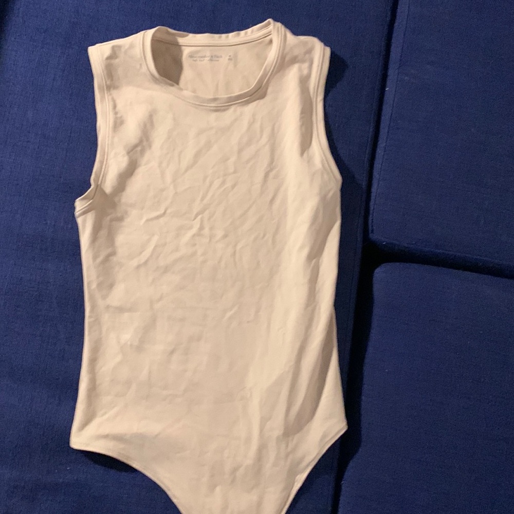 Tan Abercrombie and fitch bodysuit